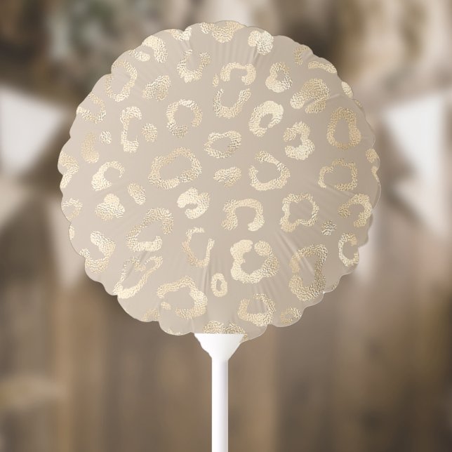 Glam Leopard Spot Pattern Safari Gold ID1154 Balloon (Creator Uploaded)