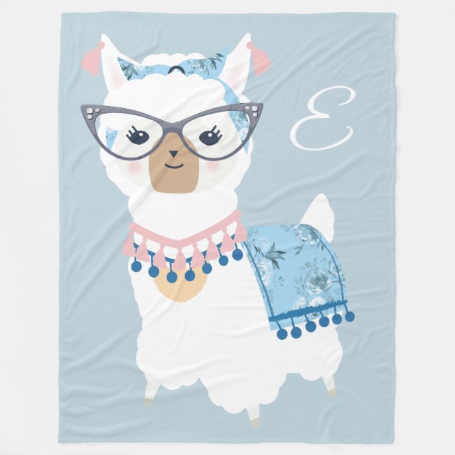 Glam Llama Blanket (Front)