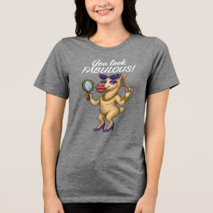 Glam Llama – Fabulous from Head to Hoof Tri-Blend Shirt