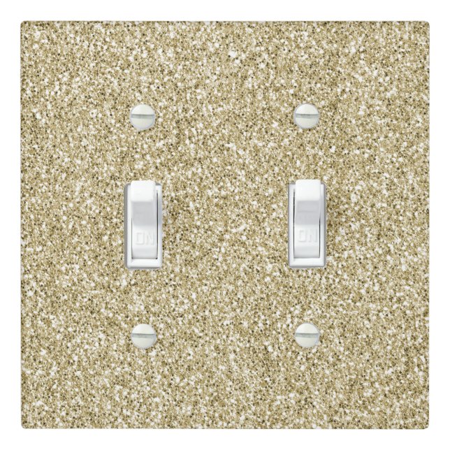 Glam Luxe Gold Glitter         Light Switch Cover (In Situ)