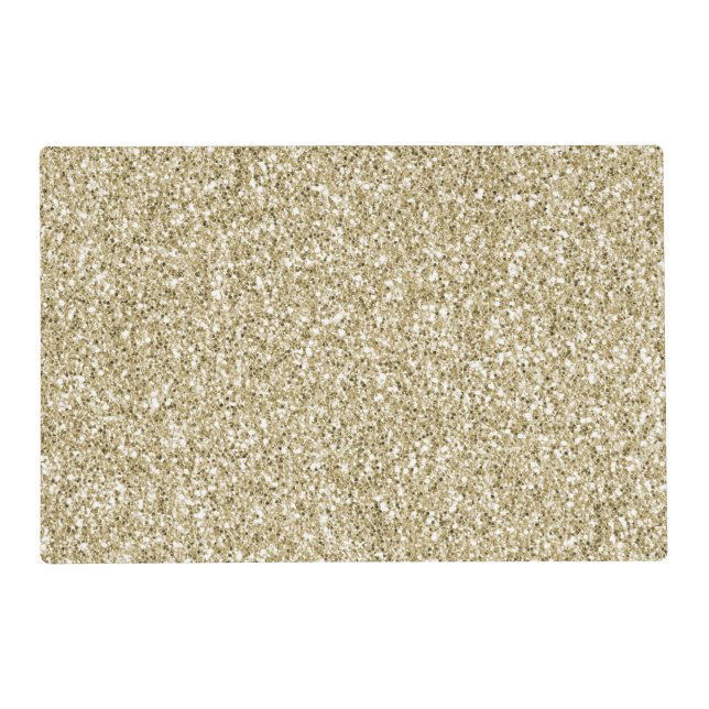 Glam Luxe Gold Glitter       Placemat (Front)