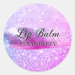 Glam Luxury Purple Custom Beauty Product Label