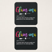 Glam-ma, Glamma Definition Grandma (Front & Back)