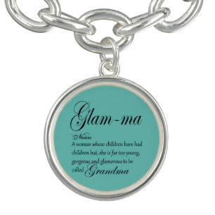 GLAM MA grandma definition Charm Bracelet