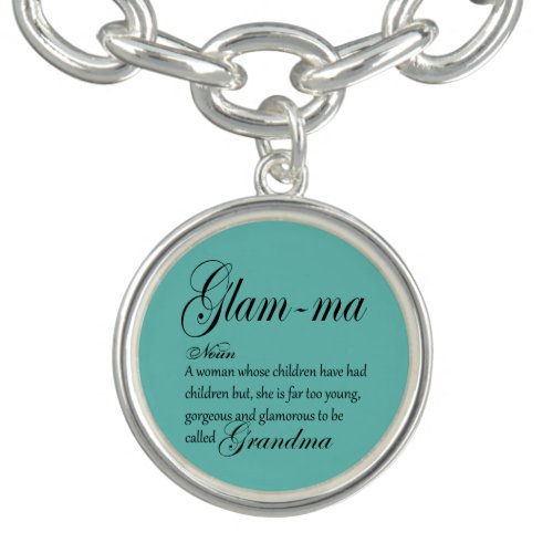 GLAM MA grandma definition Charm Bracelet