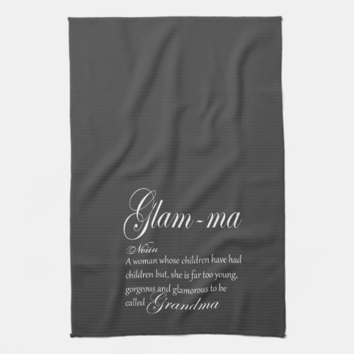 GLAM MA grandma definition Towel