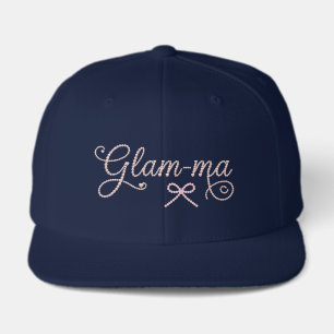 Glam-ma Pearl Script Glam Grandmother Hat
