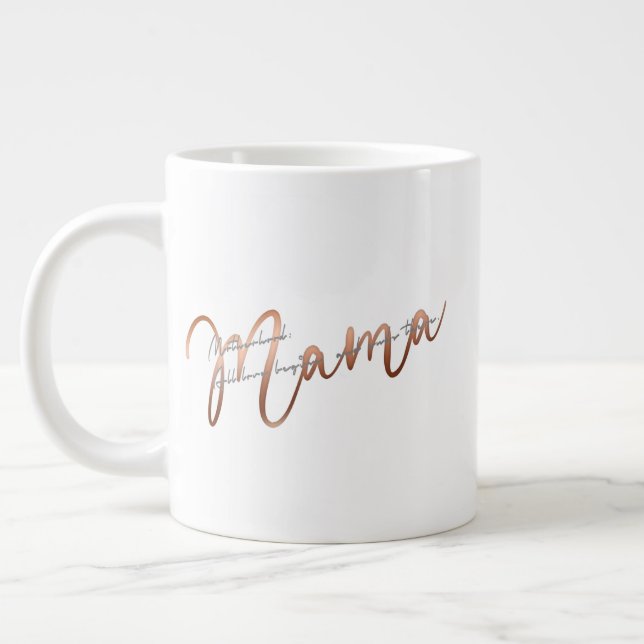 Glam Mama Giant Coffee Mug (Left)