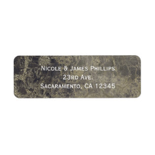 Glam Marble Granite Shimmer Glitter Modern Trendy Label