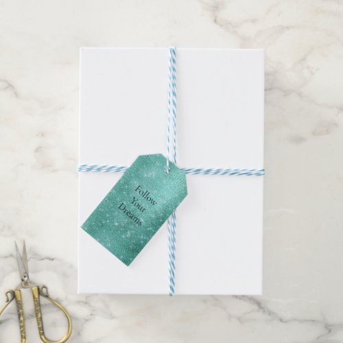 Glam Mint Sparkle Gift Tags
