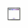 Glam Moon Phases Chic Monogram Name Small Square  Post-it Notes