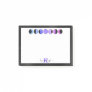 Glam Moon Phases Monogram Name Small Rectangular Post-it Notes