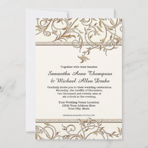 Glam Old Hollywood Regency Black Tie Lavender Invitation