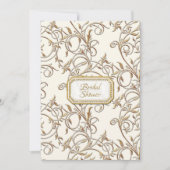 Glam Old Hollywood Regency Gold Bridal Shower Invitation (Front)