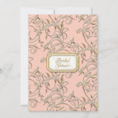 Glam Old Hollywood Regency Pink Bridal Shower Invitation (Front)