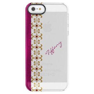 Glam Orchid and Gold Jewel Look iPhone 5S Case