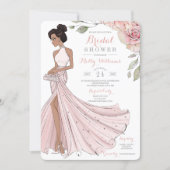 Glam Personalized Bride Bridal Shower Invitation (Front)