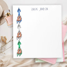 Glam Personalized Stiletto Heels Notepad