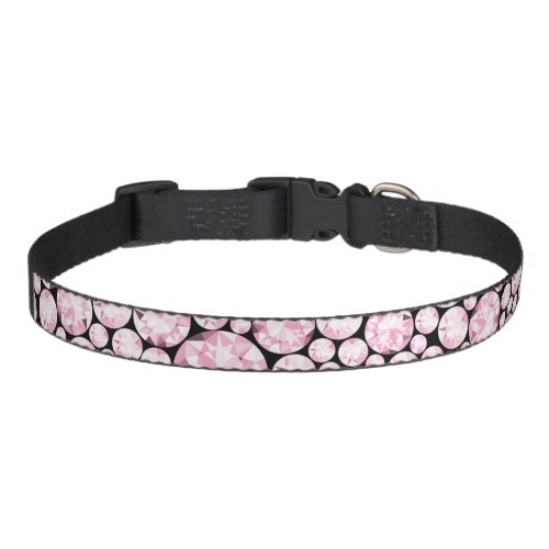 Glam Pet Pink Diamond Gemstones Elegant Fun Pet Collar