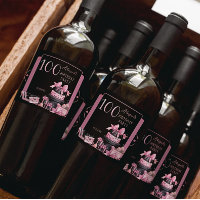 Glam Pink Black Fashion 100th Birthday Party