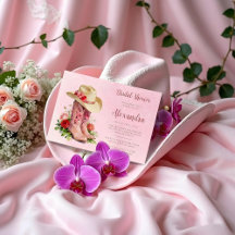 Glam Pink Cowgirl Boots Bridal Shower