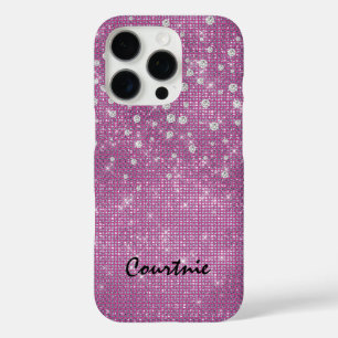 Glam Pink Diamond Jewels iPhone 16 Pro Case