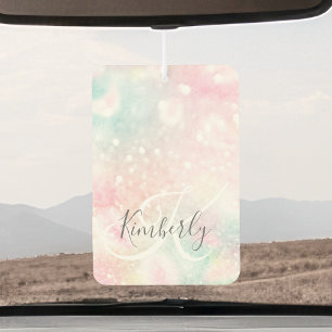Glam Pink Glitter Pastel Girly Pattern Air Freshener