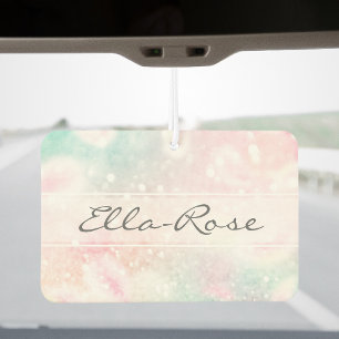 Glam Pink Glitter Pastel Girly Pattern Air Freshener