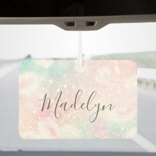 Glam Pink Glitter Pastel Girly Pattern Air Freshener