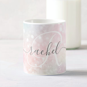 Glam Pink Glitter Pastel Girly Pattern Coffee Mug