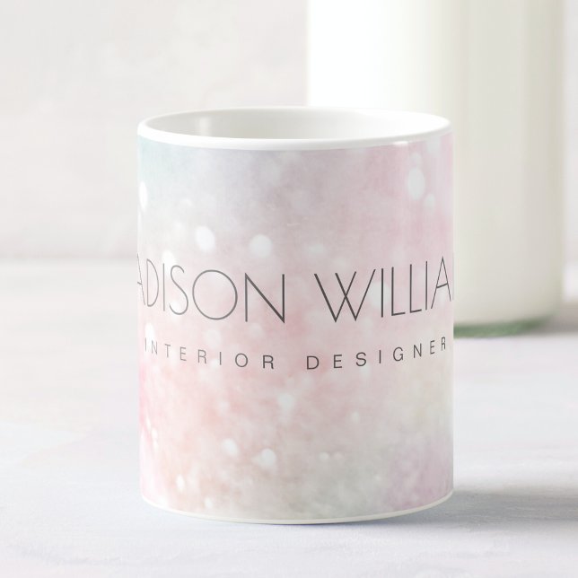 Glam Pink Glitter Pastel Girly Pattern Coffee Mug (Creator Uploaded)