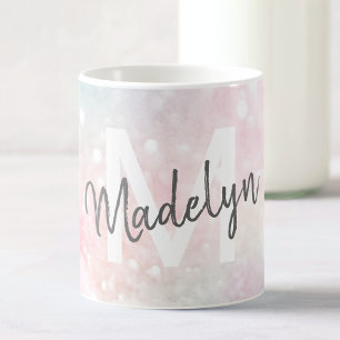 Glam Pink Glitter Pastel Girly Pattern Coffee Mug