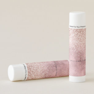 Glam Pink Glitzy Glitter Leopard Print inspiration Lip Balm