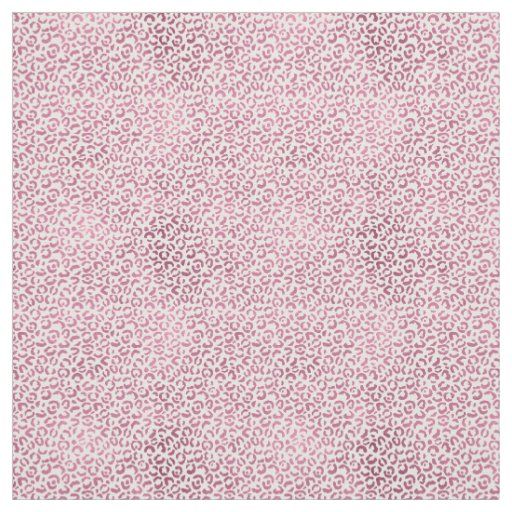 Glam Pink Leopard Print Fabric