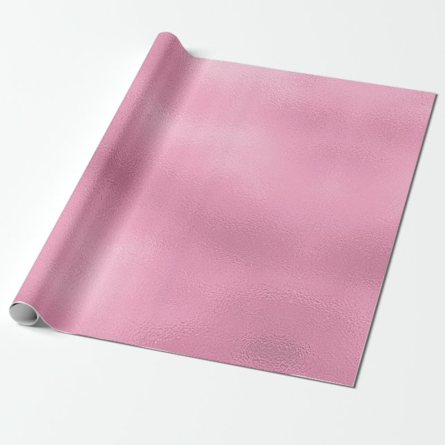 Glam Pink Ombre Wrapping Paper (Unrolled)