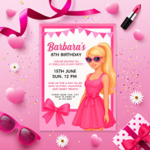 Glam Pink Party Girl Design | Stylish Birthday