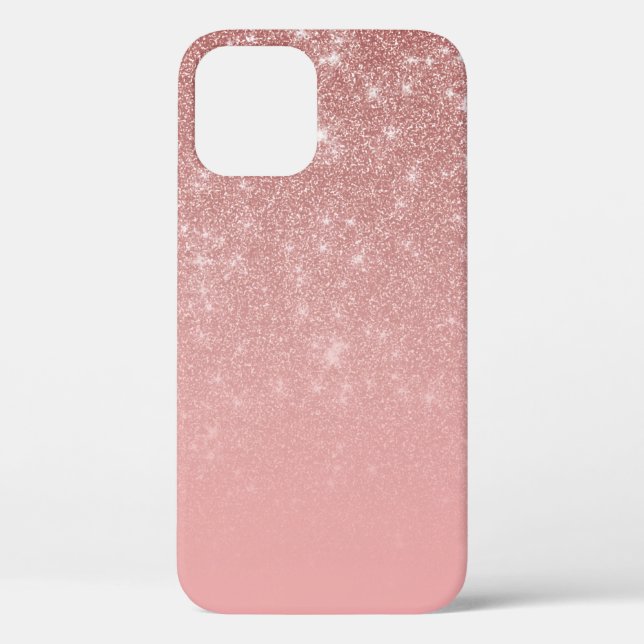 Glam Pink Rose Gold Gradient Case-Mate iPhone Case (Back)