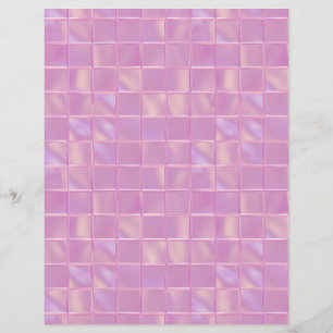 Glam Pink Tiles Scrapbook Paper