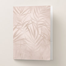 Glam Pocket Folders in Cream & Gold Floral
