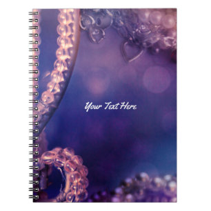 Glam Purple Glow Chic Glamour Personalized Notebook