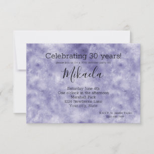 Glam Purple Invitation