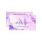 Glam Purple Violet Glitter Marble Agate Monogram