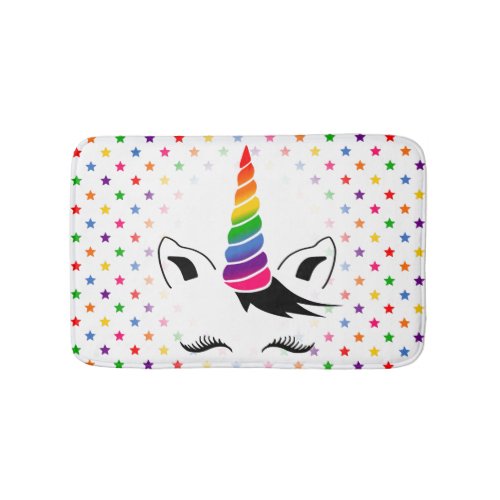 Glam Rainbow Unicorn Bath Mat