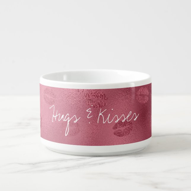 Glam Red Lips Kiss Bowl (Center)