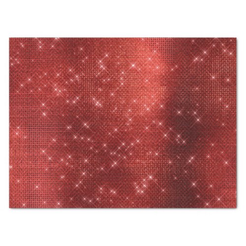 Glam Red Sparkle Tissue Paper