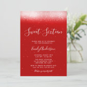 Glam Red Sweet 16 Invitation (Standing Front)