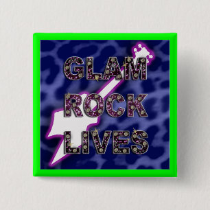 glam rock button