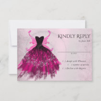 pink wings party gown