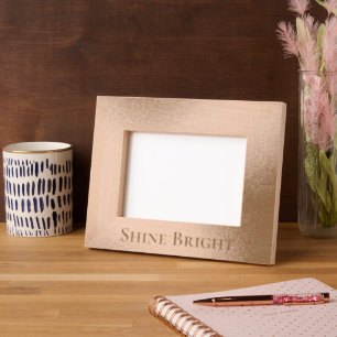 Glam Rose Gold Engraved Frames