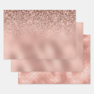 rose gold wrapping paper